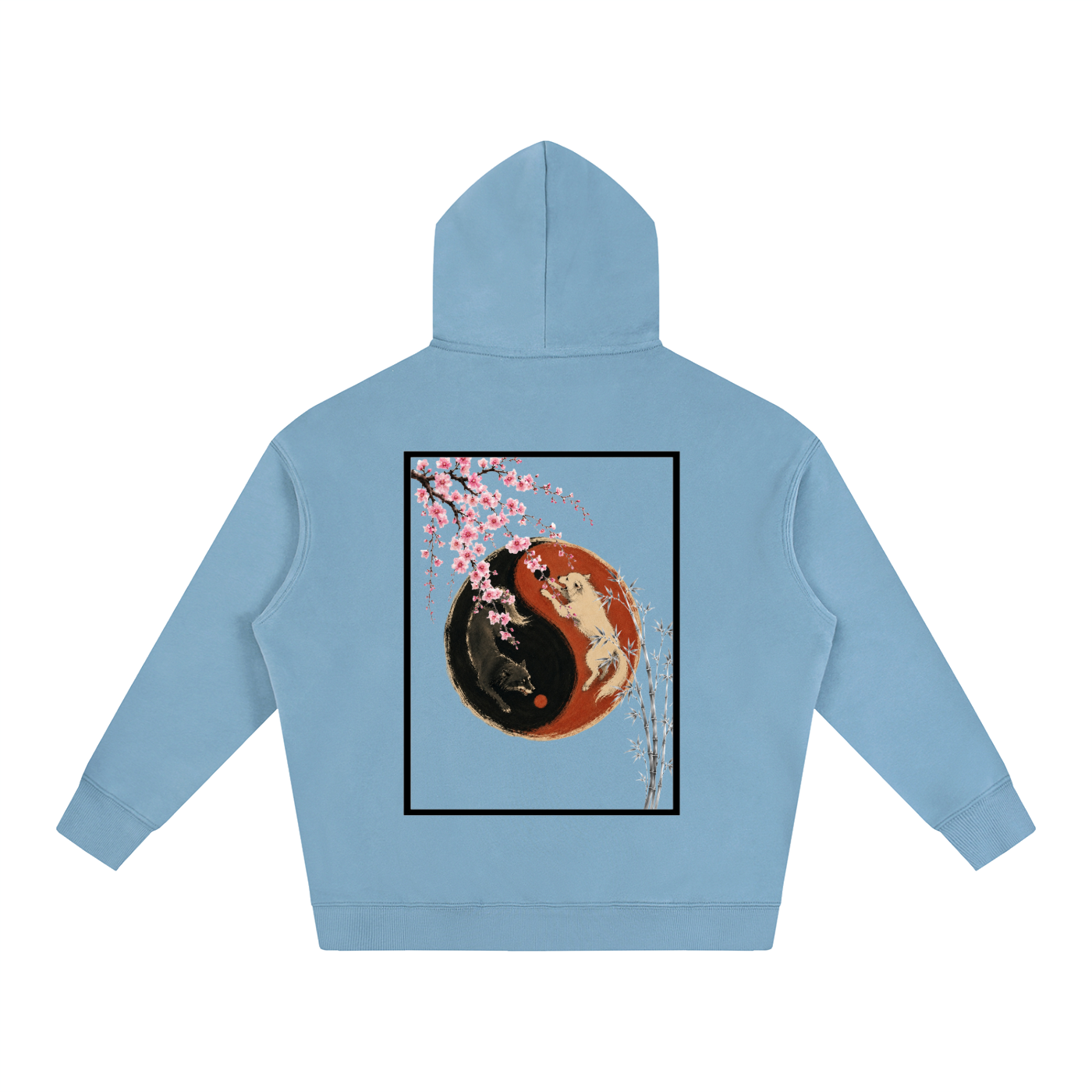 Yin Yang Fleeced Hoodie