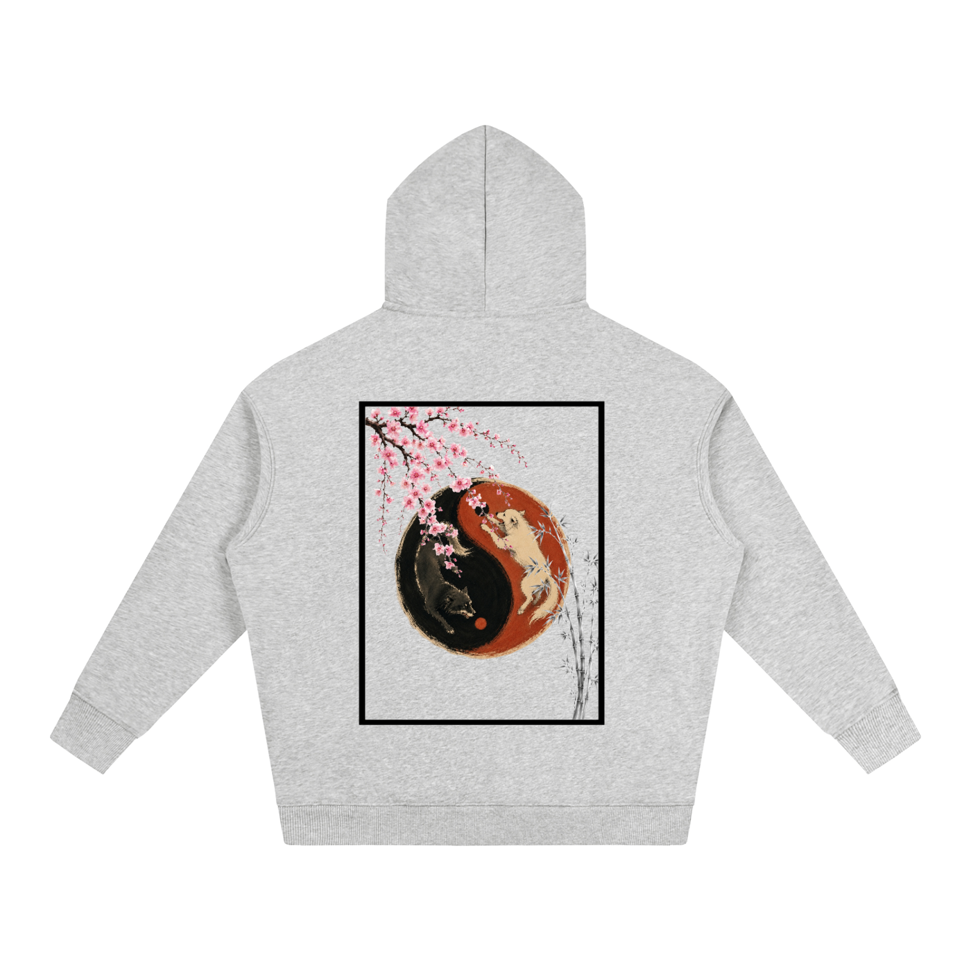 Yin Yang Fleeced Hoodie