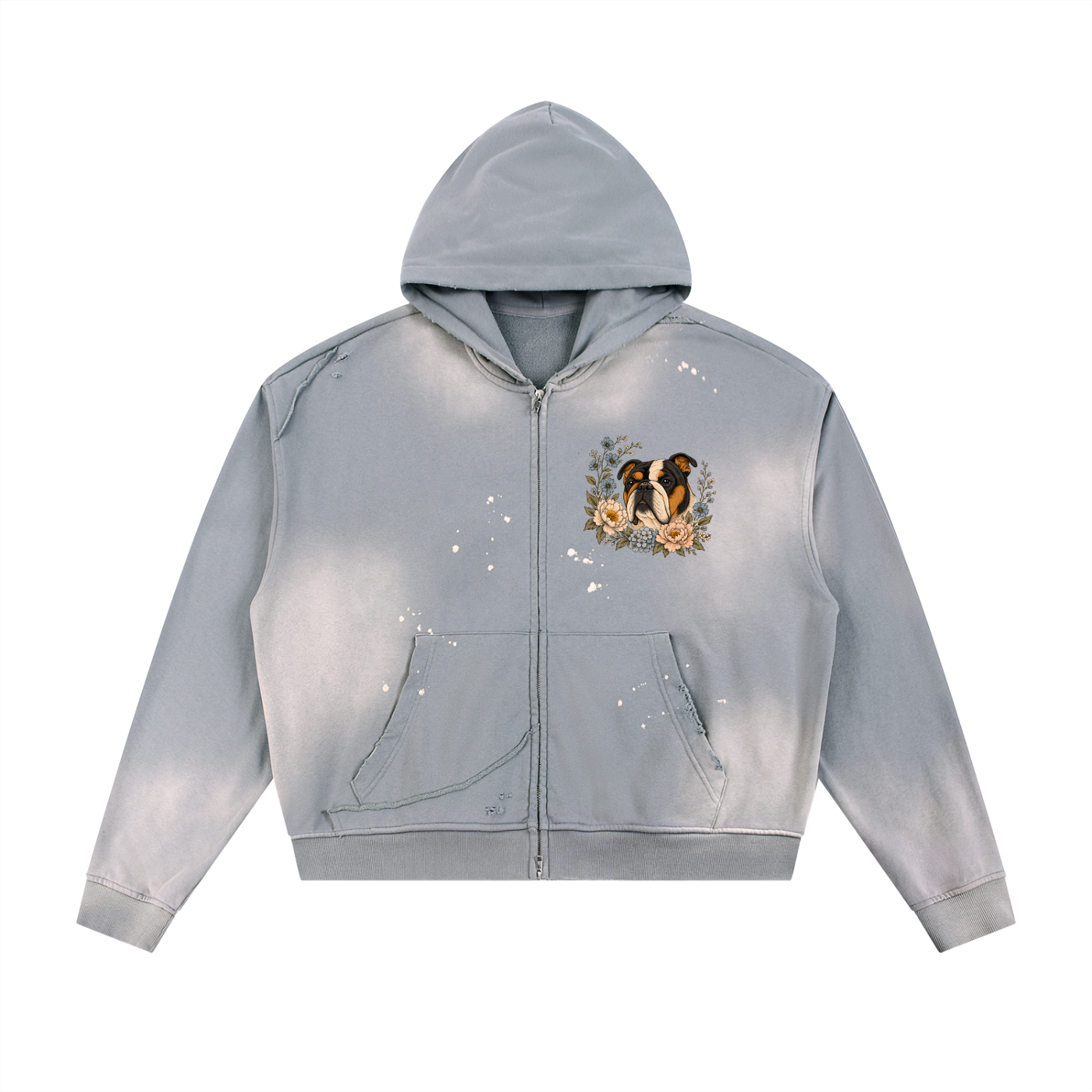 Giraffe Fleece Zip Hoodie