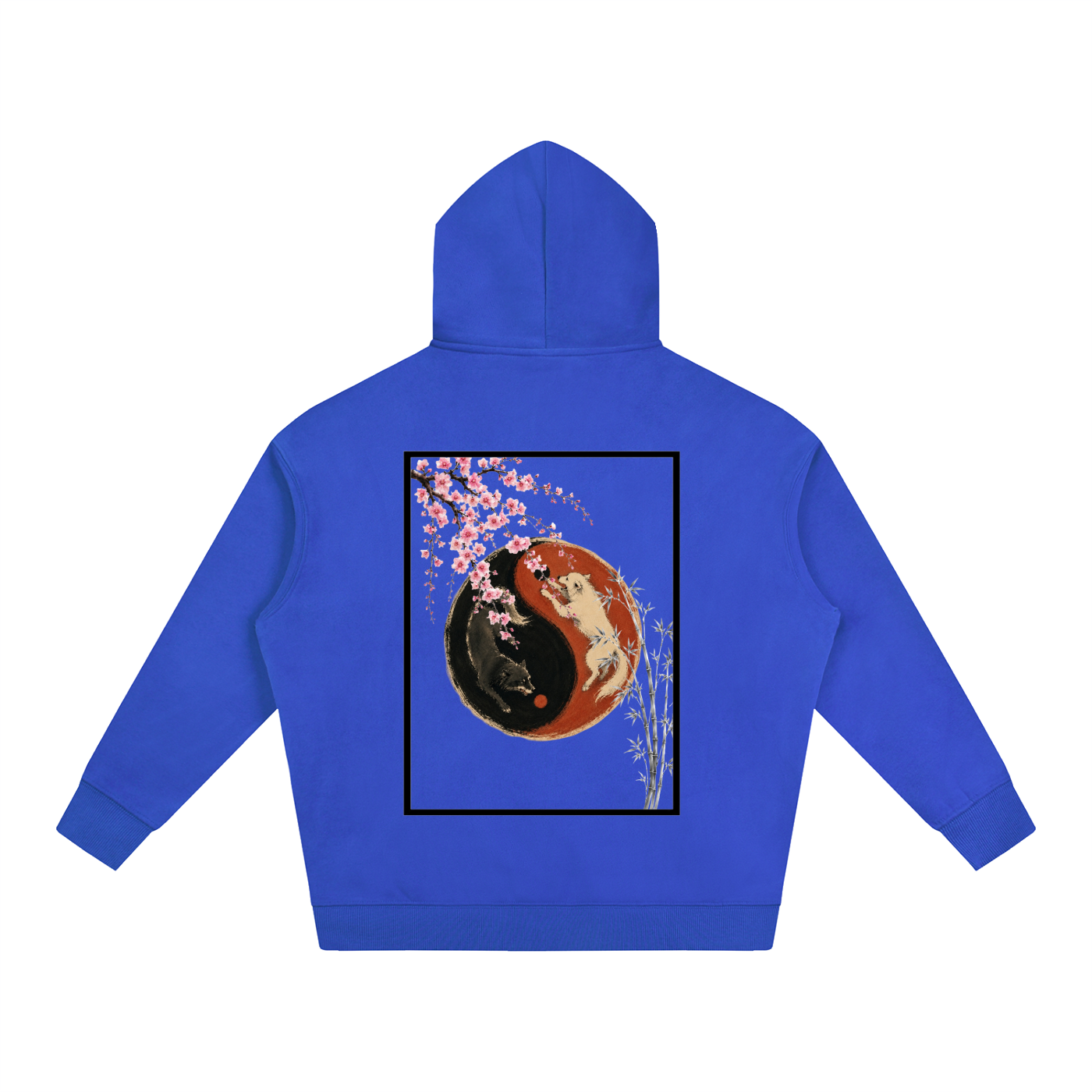 Yin Yang Fleeced Hoodie