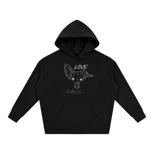 Love Has Paws Fleeced Hoodie