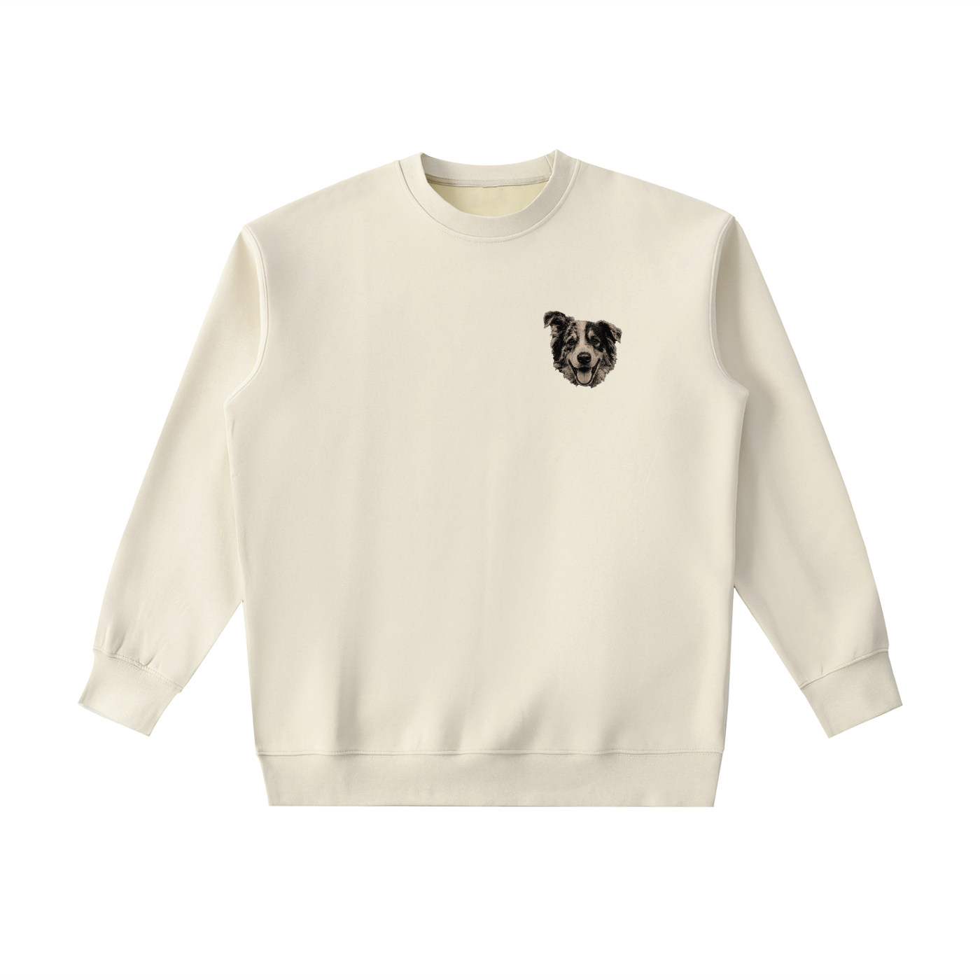 Custom Dog Face Crewneck Sweatshirt