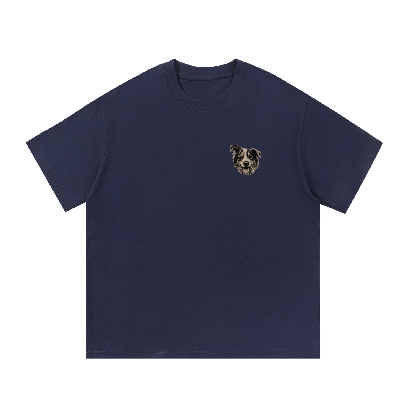 Custom Dog Face Cotton T-Shirt