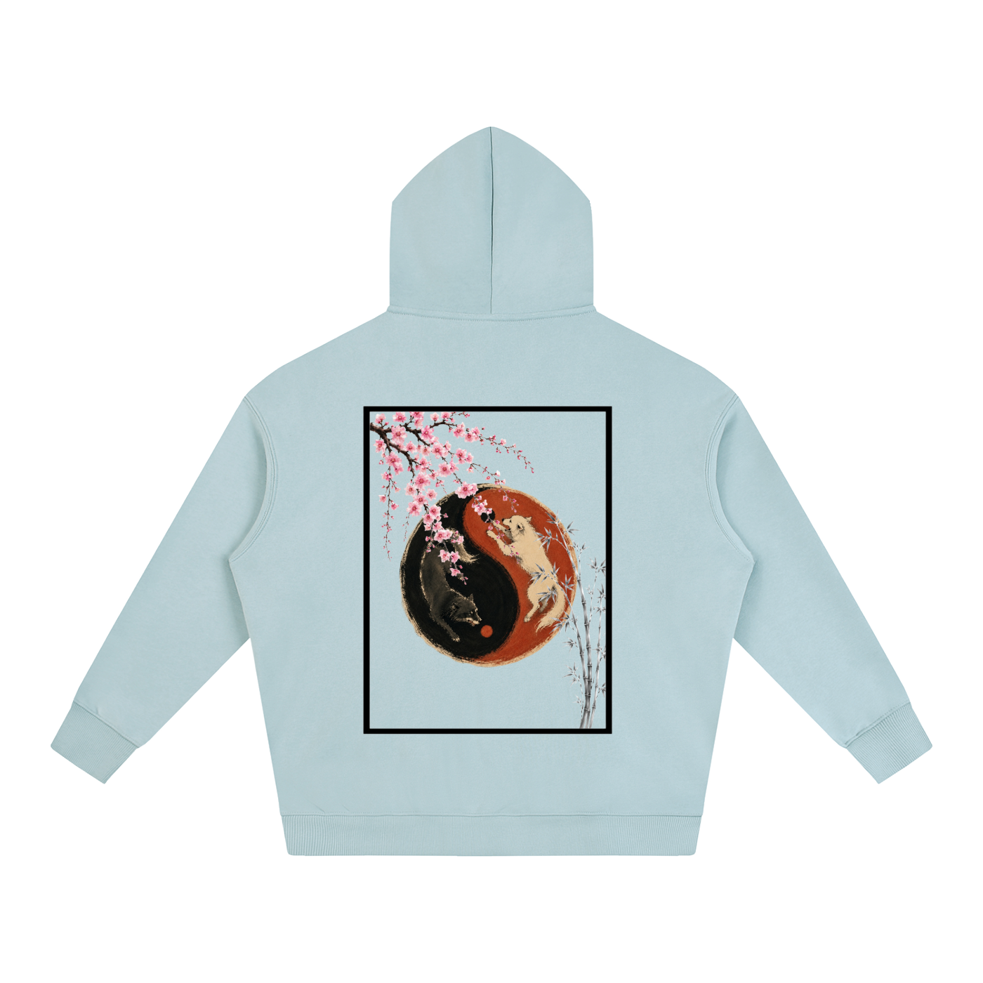 Yin Yang Fleeced Hoodie