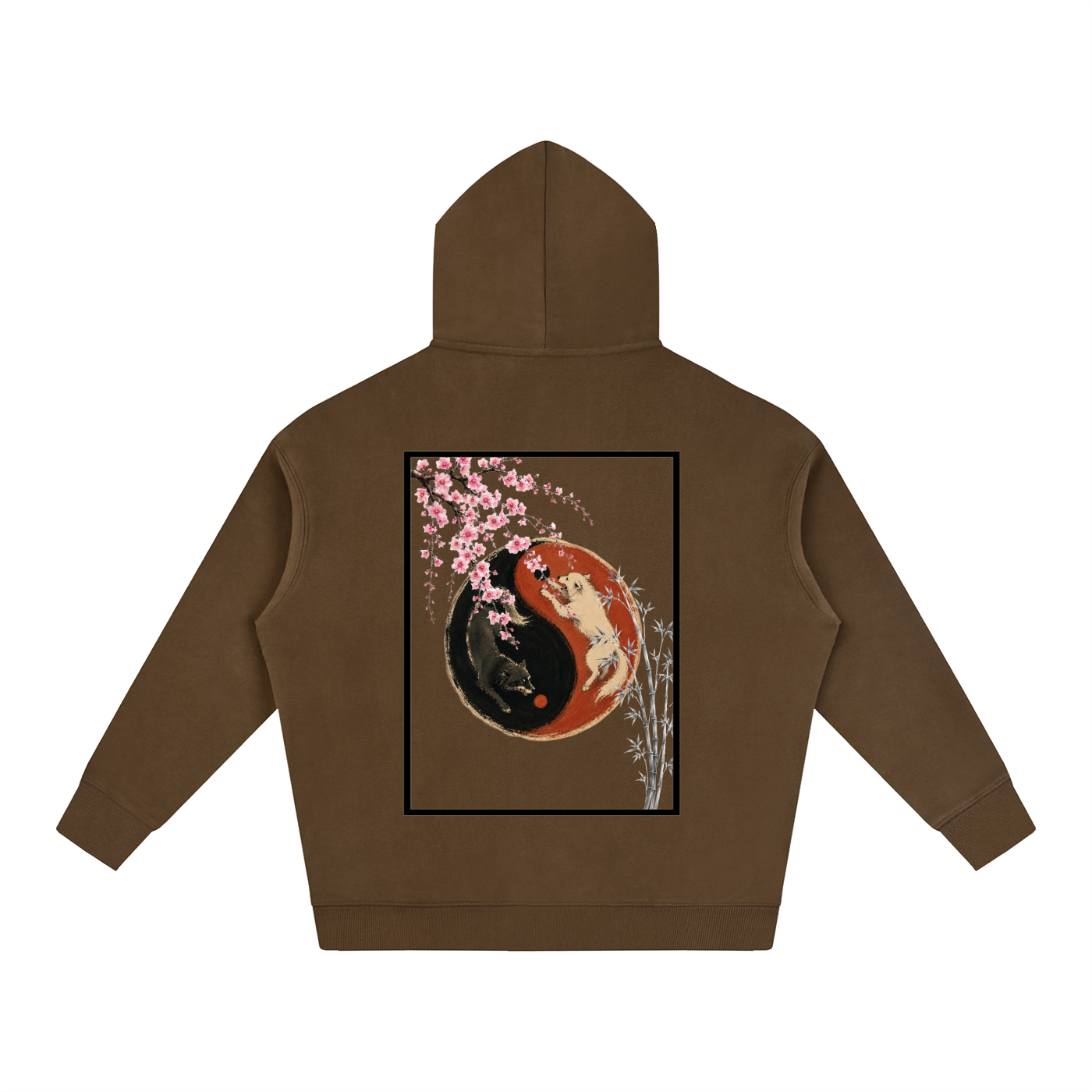 Yin Yang Fleeced Hoodie