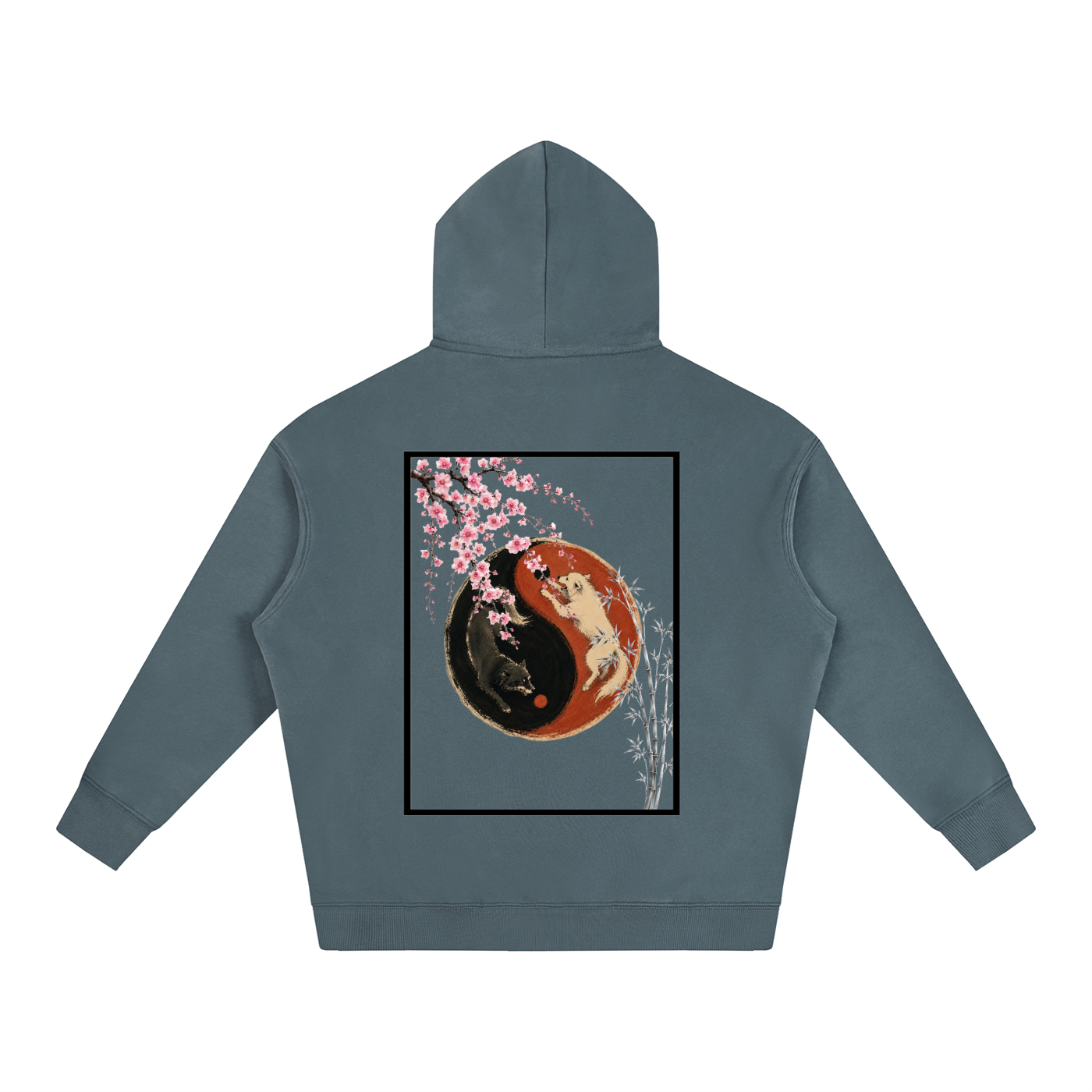 Yin Yang Fleeced Hoodie