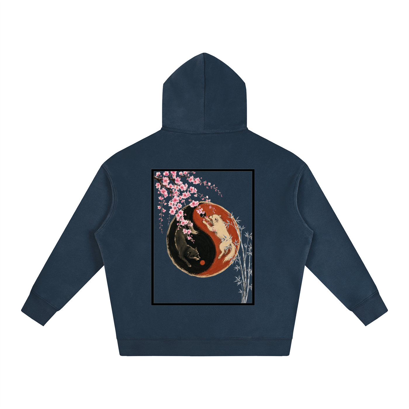 Yin Yang Fleeced Hoodie