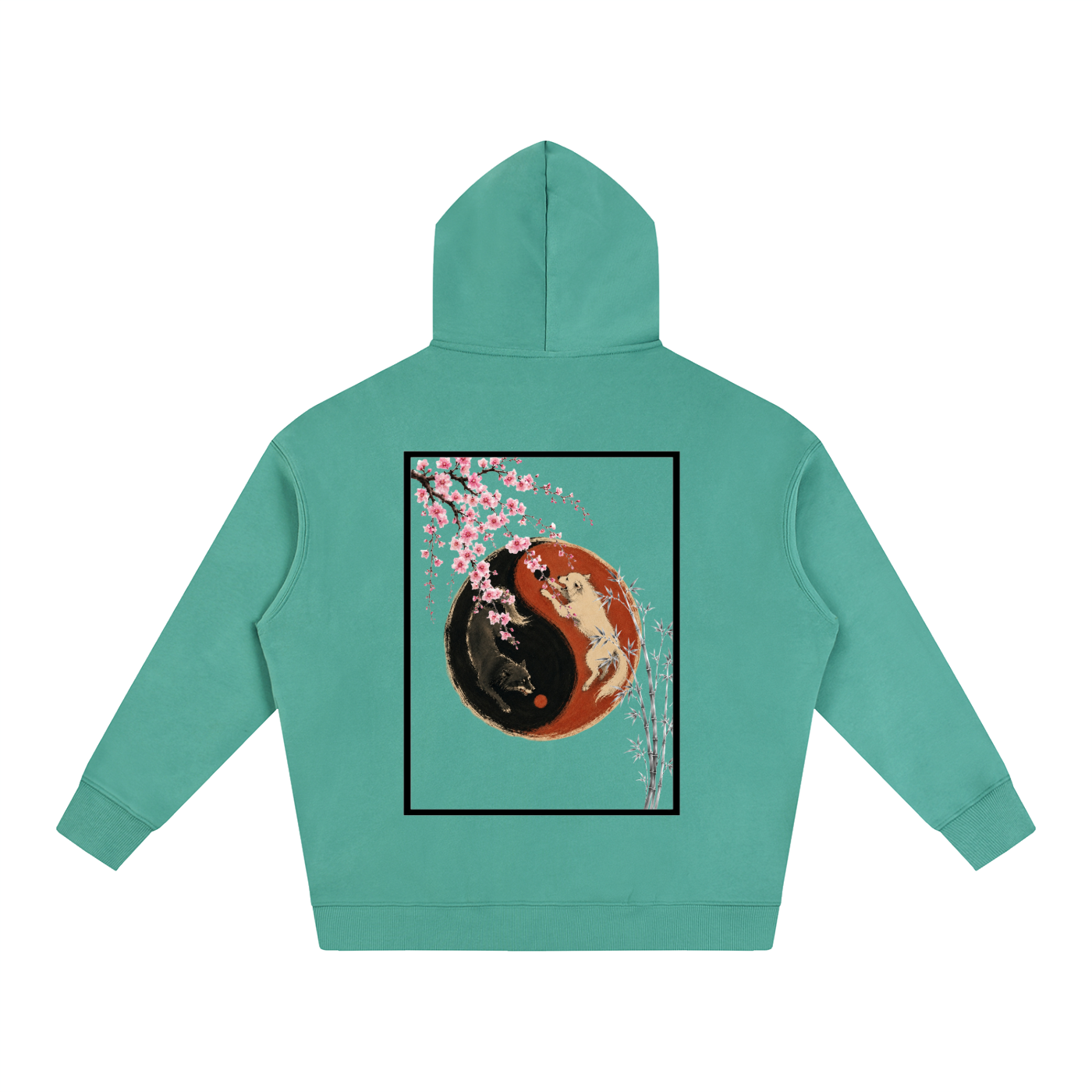 Yin Yang Fleeced Hoodie