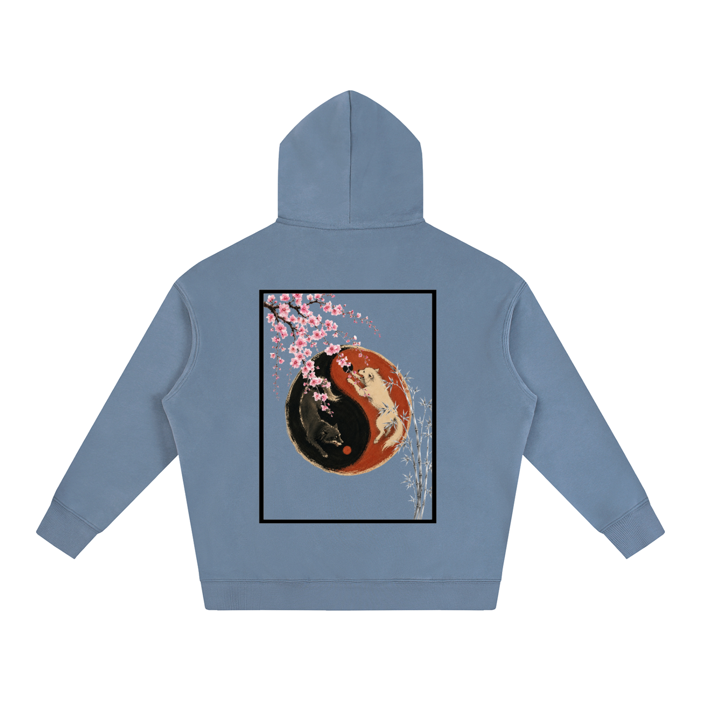 Yin Yang Fleeced Hoodie