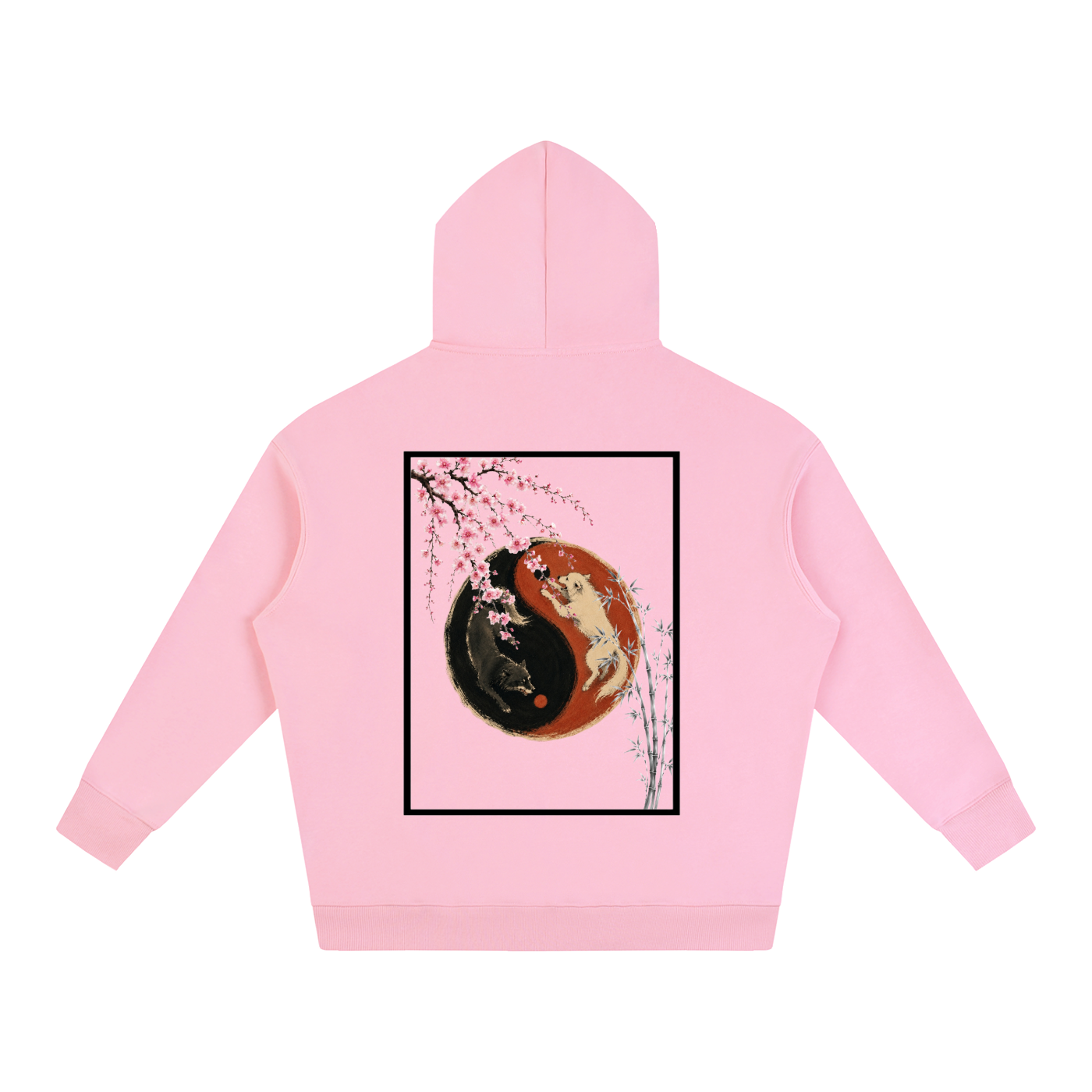 Yin Yang Fleeced Hoodie