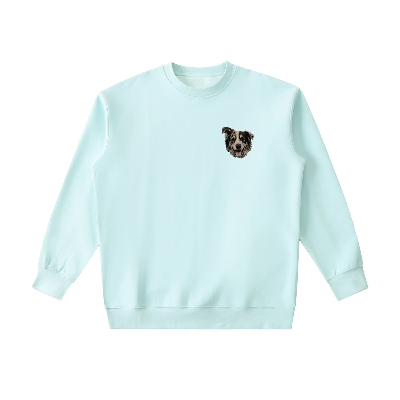 Custom Dog Face Crewneck Sweatshirt