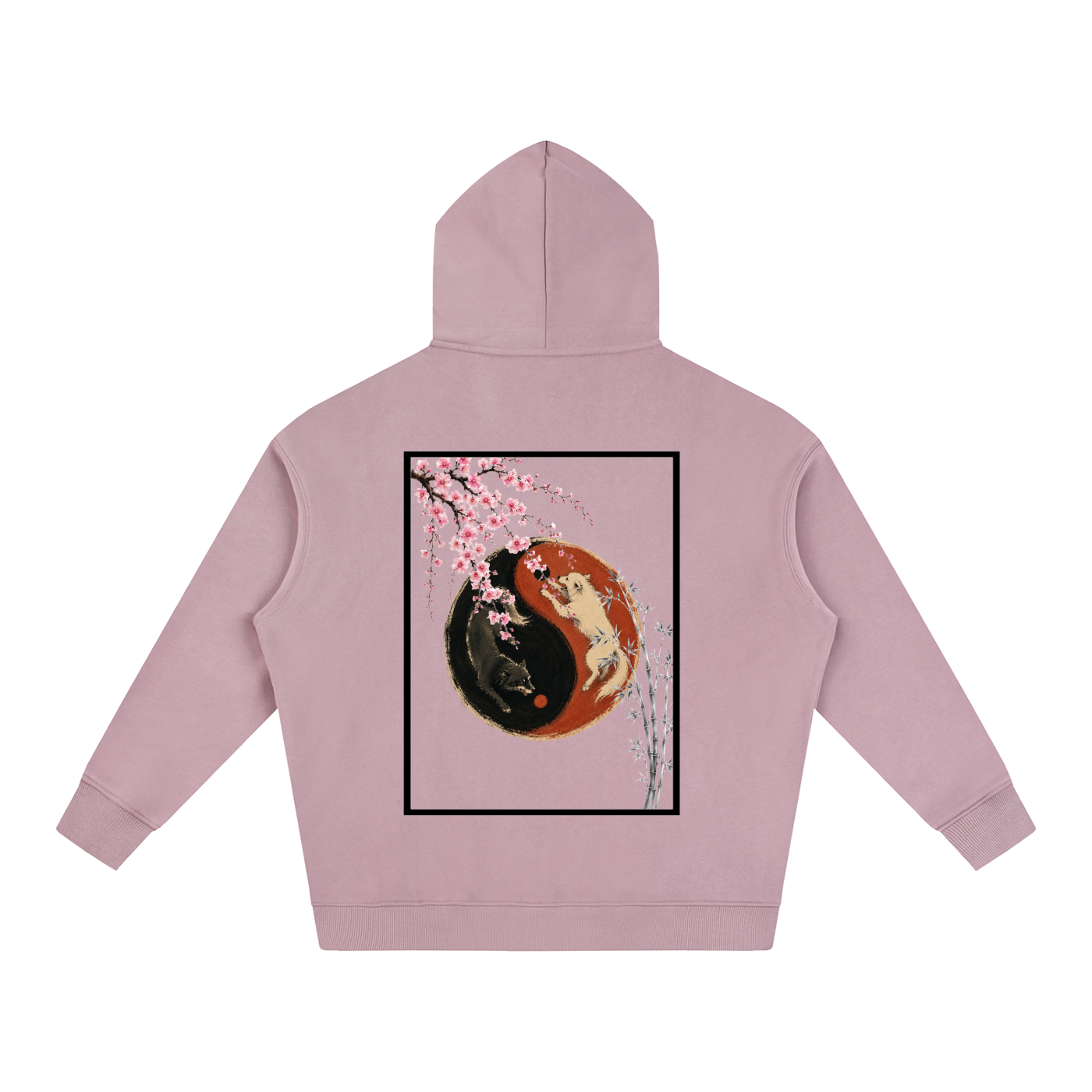 Yin Yang Fleeced Hoodie